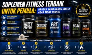 Read more about the article Suplemen Fitness Terbaik untuk Pemula: Urutan yang Harus Dibeli Agar Tidak Boros